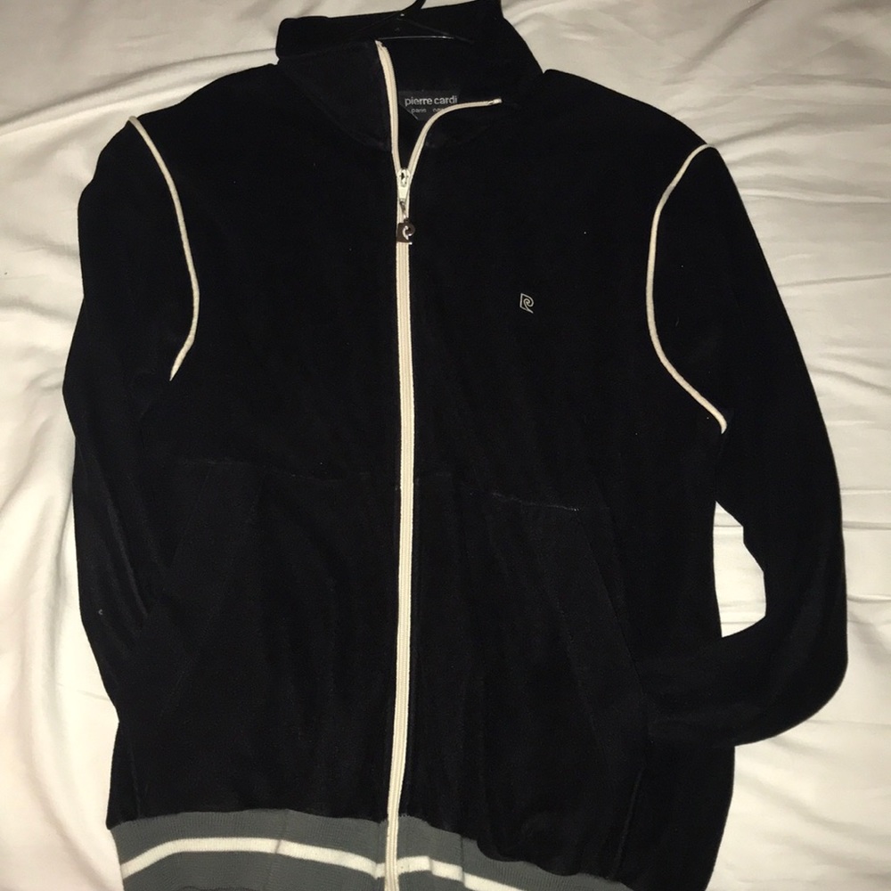 Vintage Pierre Cardin velour Track Jacket Mens SzM